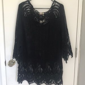 Lace Weave 3/4 sleeve Sweater.